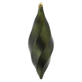 8" Moss Green Matte Swirl Finials 6 Per Bag