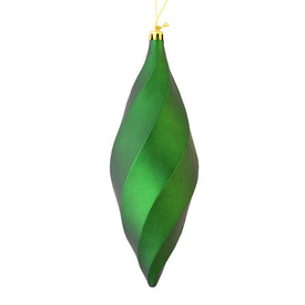 8" Emerald Matte Swirl Finials 6 Per Bag
