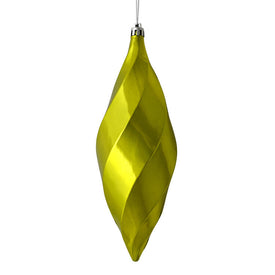 8" Lime Shiny Swirl Finials 6 Per Bag