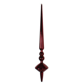 12" Wine Shiny Cupola Finials 3 Per Bag