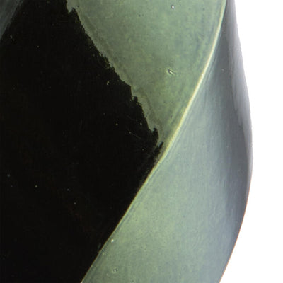 8" Moss Green Shiny Swirl Finials 6 Per Bag