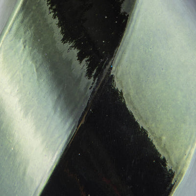 8" Moss Green Shiny Swirl Finials 6 Per Bag