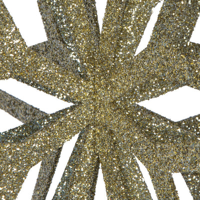 24" Champagne 3D Glitter Star