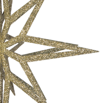 24" Champagne 3D Glitter Star