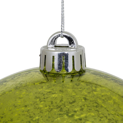 6" Lime Shiny Mercury Balls 4 Per Bag