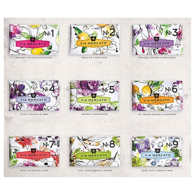 Via Mercato Bar Soap No. 4 - Violets, Magnolia & Amber