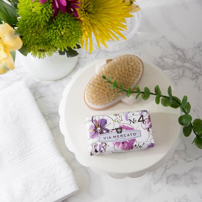 Via Mercato Bar Soap No. 4 - Violets, Magnolia & Amber