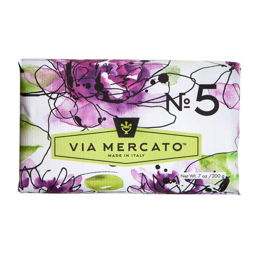 Via Mercato Bar Soap No. 5 - Water Lily & Sandalwood