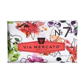 Via Mercato Bar Soap No. 7 - Peach, Fig Blossom & Rose