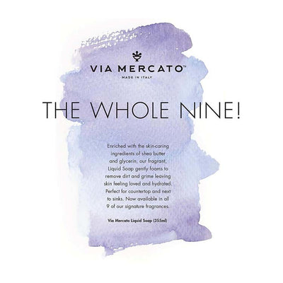 Via Mercato Liquid Hand Soap No 1 - Bergamot, Patchouli & Rosewood