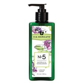 Via Mercato Liquid Hand Soap No 5 - Waterlily & Sandalwood