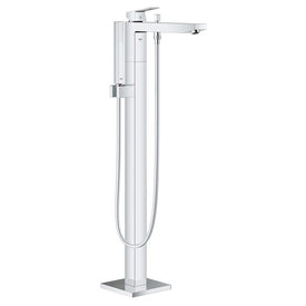 Eurocube Single Handle Freestanding Tub Filler with Handshower