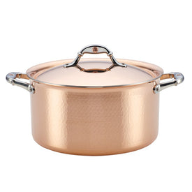 Symphonia Cupra Hammered Copper Stainless Steel Clad 8-Quart Covered Stockpot