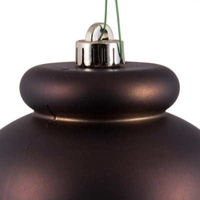14" Chocolate Matte Finial Ornament