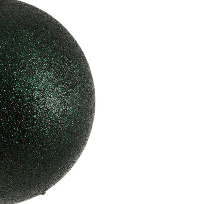 3" Midnight Green Four-Finish Ball Christmas Ornaments 16 Per Box