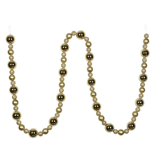 9' Champagne Assorted Ball Garland