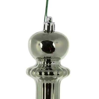 14" Wrought Iron Shiny Finial Drop Christmas Ornaments 2 Per Bag