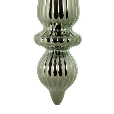 14" Wrought Iron Shiny Finial Drop Christmas Ornaments 2 Per Bag