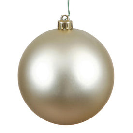 10" Champagne Matte Ball Ornament