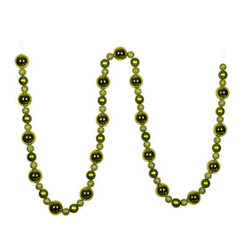 9' Lime Assorted Ball Garland