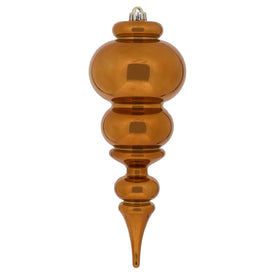 14" Copper Shiny Finial Christmas Ornament