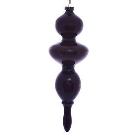 14" Burgundy Wood Grain Bubble Finial Ornaments 3 Per Pack