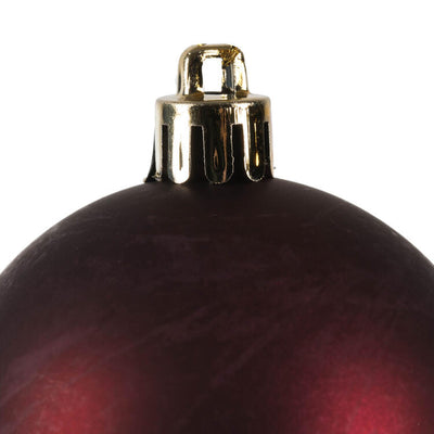 2.4" Wine Matte Ball Christmas Ornaments 60 Per Box
