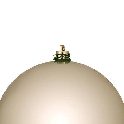 10" Oat Shiny Ball Christmas Ornament 1 Per Bag