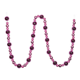9' Pink Assorted Ball Garland