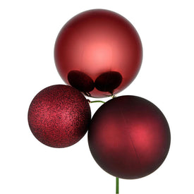 18" Wine Ball Ornament Picks 2 Per Bag
