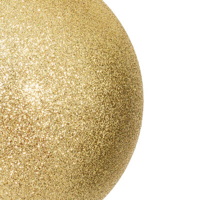 6" Gold Four-Finish Ball Christmas Ornaments 4 Per Box