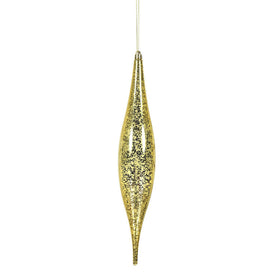 13" Gold Mercury Rain Drop Ornaments 2 Per Bag