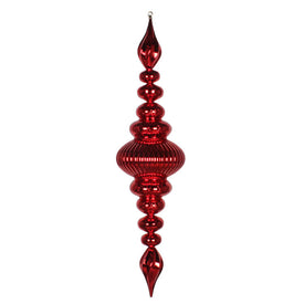 41" Red Shiny Finial