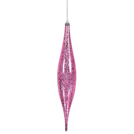 13" Mauve Mercury Rain Drop Ornaments 2 Per Bag