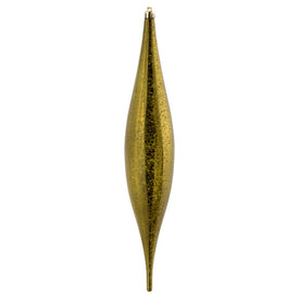 13" Olive Mercury Rain Drop Ornaments 2 Per Bag