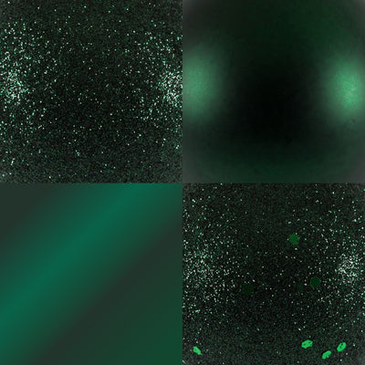 2.75" Midnight Green Four-Finish Ball Christmas Ornaments 20 Per Box