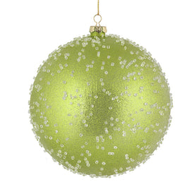 8" Celadon Ice Ball Ornaments 2 Per Bag