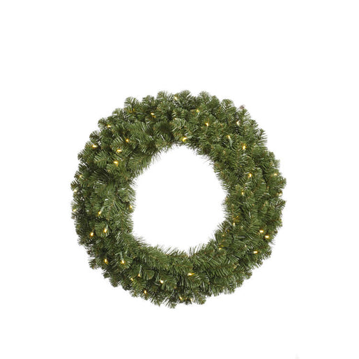 60" Pre-Lit Grand Teton Artificial Christmas Wreath with 200 Warm White LED Lights
