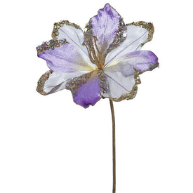 20" Violet Velvet Amaryllis Artificial Christmas Picks 3 Per Bag