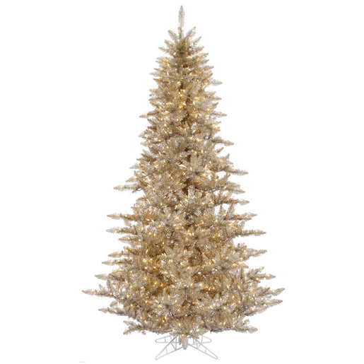 7.5' Pre-Lit Champagne Fir Artificial Christmas Tree with 750 Warm White LED Lights