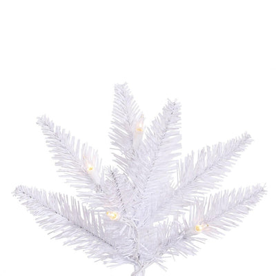 3' Pre-Lit White Fir Artificial Christmas Tree with 100 Clear Lights