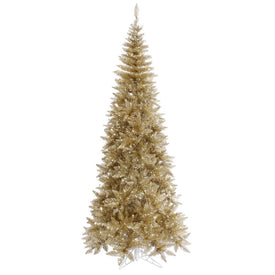 4.5' Unlit Champagne Fir Slim Artificial Christmas Tree
