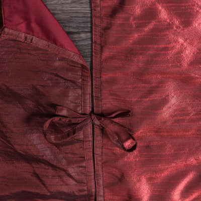 Burgundy Frost 60" Christmas Tree Skirt