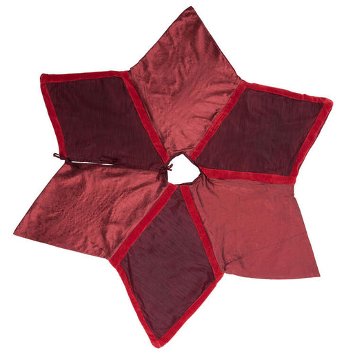 Burgundy Frost 60" Christmas Tree Skirt