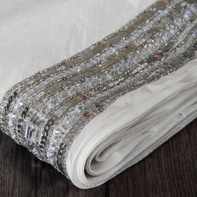 Banded Snowflakes 60" Christmas Tree Skirt