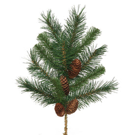 18" Cheyenne Pine Spray with Pine Cones 6-Pack