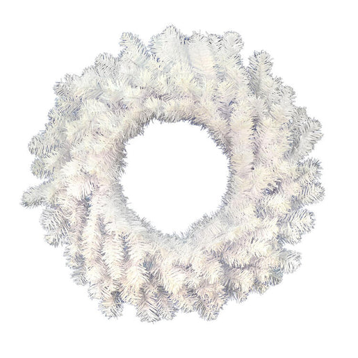 36" Unlit Crystal White Spruce Artificial Christmas Wreath
