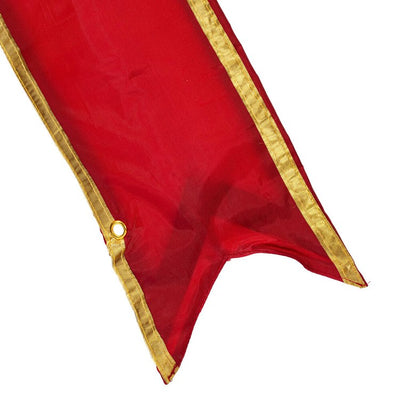 18" Red-Gold Nylon Outdoor Christmas Bow