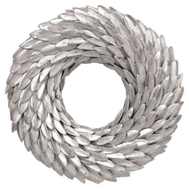25" Champagne Dried Aster Bean Wreath