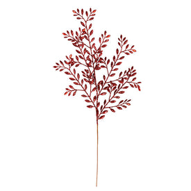 25" Burgundy Ruscus Glitter Jewel Sprays 12Bg
